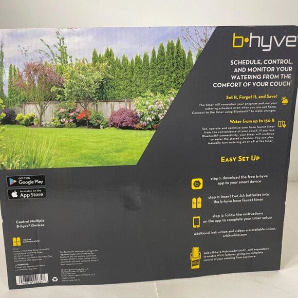 Orbit B-Hyve XD Bluetooth 4-Outlet Hose Faucet Timer Conserves Water New Sealed - Picture 5 of 12